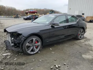 2024 Genesis G70 2.5T with VIN KMTG34SC0RU136639, listed as a Copart auction lot 52927015 with 14,843 mi miles and Salvage title. Bid and sale history available at DreamBid. Image 1.