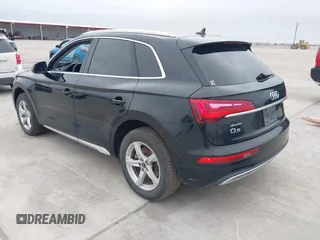 2021 Audi Q5 Premium with VIN WA1AAAFYXM2005196, listed as a IAAI auction lot 41593700 with 63,573 mi miles. Bid and sale history available at carsss.com. Image 3.