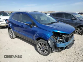 2019 Ford EcoSport Titanium with VIN MAJ6S3KLXKC289764, listed as a Copart auction lot 52997505 with 77,609 mi miles and Salvage Title. Bid and sale history available at DreamBid. Image 4.