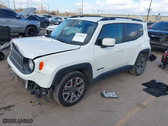 2017 Jeep Renegade Latitude with VIN ZACCJABB9HPG11083, listed as a IAAI auction lot 41475514 with 121,820 mi miles. Bid and sale history available at carsss.com. Image 18.