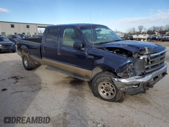 2001 Ford Super Duty F-250 XL with VIN 1FTNW21S71EB38509, listed as a Copart auction lot 81579944 with 204,707 mi miles and Salvage Title. Bid and sale history available at carsss.com. Image 4.