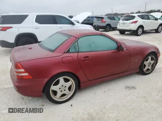 2001 Mercedes-Benz SLK-Class with VIN WDBKK65FX1F182919, listed as a Copart auction lot 76783614 with Not Provided miles and Non Repairable. Bid and sale history available at carsss.com. Image 3.