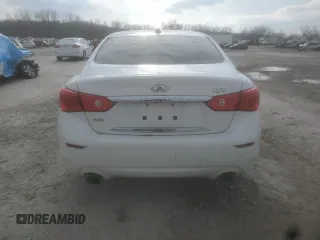 2017 Infiniti Q50 2.0t Premium with VIN JN1CV7AR7HM681396, listed as a Copart auction lot 86904894 with 110,600 mi miles and Salvage Title. Bid and sale history available at carsss.com. Image 6.