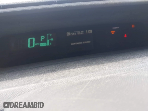 2013 Toyota Prius One with VIN JTDKDTB37D1549555, listed as a IAAI auction lot 42112384 with 238,754 mi miles and . Bid and sale history available at DreamBid. Image 7.