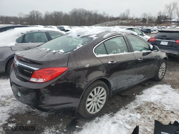 2011 Buick Regal CXL Turbo TO2 with VIN W04GW5EV0B1103201, listed as a Copart auction lot 44242565 with 139,775 mi miles and Salvage Title. Bid and sale history available at carsss.com. Image 3.