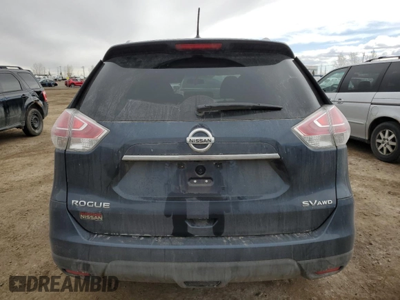 2016 Nissan Rogue SV with VIN 5N1AT2MV1GC854755, listed as a Copart auction lot 52202845 with 212,922 mi miles and Salvage Title. Bid and sale history available at carsss.com. Image 6.