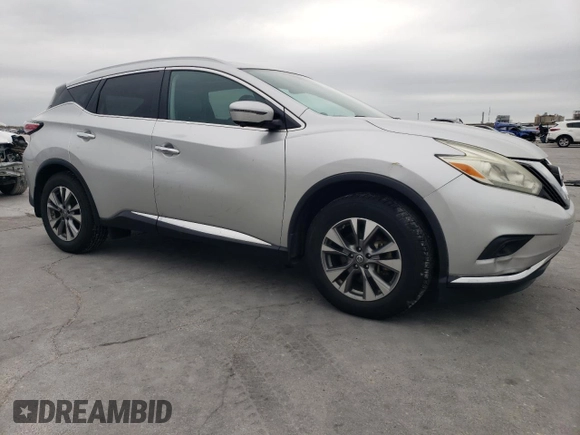 2016 Nissan Murano SV with VIN 5N1AZ2MG2GN142811, listed as a Copart auction lot 52642815 with 180,528 mi miles and Salvage Title. Bid and sale history available at carsss.com. Image 4.
