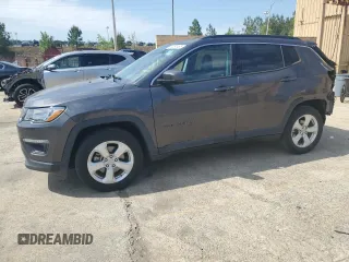 2020 Jeep Compass Latitude with VIN 3C4NJCBB2LT247031, listed as a Copart auction lot 54294465 with 60,697 mi miles and Salvage title. Bid and sale history available at DreamBid. Image 1.