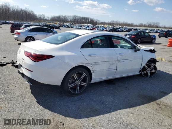 2021 Mercedes-Benz CLA with VIN W1K5J4HB4MN187175, listed as a Copart auction lot 50363045 with 30,034 mi miles and Clean Title. Bid and sale history available at carsss.com. Image 3.
