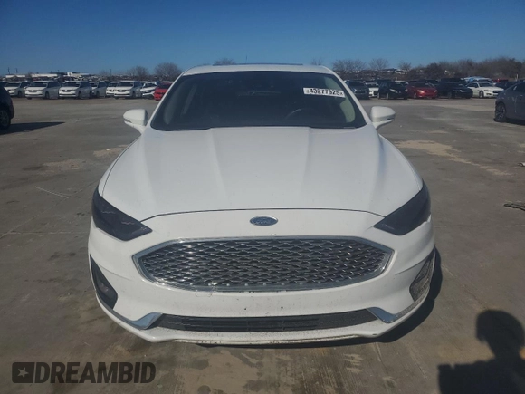 2019 Ford Fusion Titanium with VIN 3FA6P0D95KR180907, listed as a Copart auction lot 43277925 with 125,323 mi miles and Clean Title. Bid and sale history available at carsss.com. Image 5.
