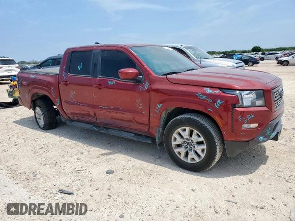 2022 Nissan Frontier Pro-4X with VIN 1N6ED1EK4NN627379, listed as a Copart auction lot 59880425 with 40,580 mi miles and Salvage title. Bid and sale history available at DreamBid. Image 4.
