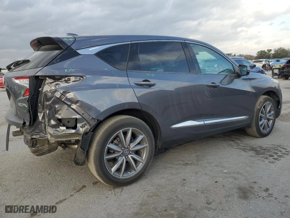 2020 Acura RDX w/Technology Pkg with VIN 5J8TC1H52LL007935, listed as a Copart auction lot 87445014 with 62,447 mi miles and Salvage Title. Bid and sale history available at carsss.com. Image 3.