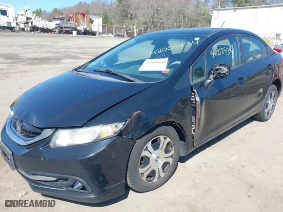 2013 Honda Civic Hybrid with VIN 19XFB4F26DE202567, listed as a IAAI auction lot 42008434 with 201,871 mi miles. Bid and sale history available at carsss.com. Image 2.