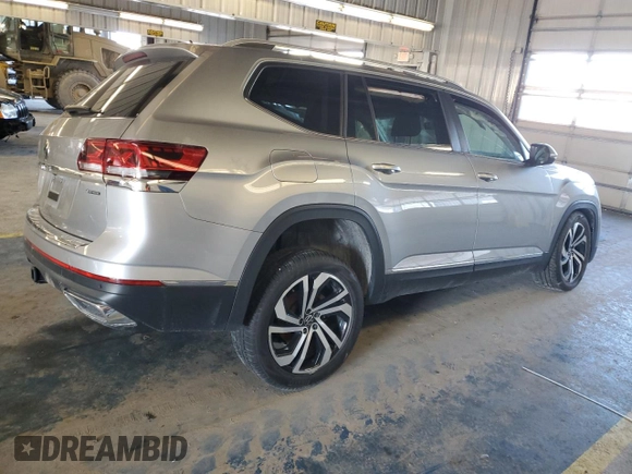 2023 Volkswagen Atlas SEL with VIN 1V2BR2CA4PC529988, listed as a Copart auction lot 88868575 with Not provided miles and Salvage title. Bid and sale history available at DreamBid. Image 3.