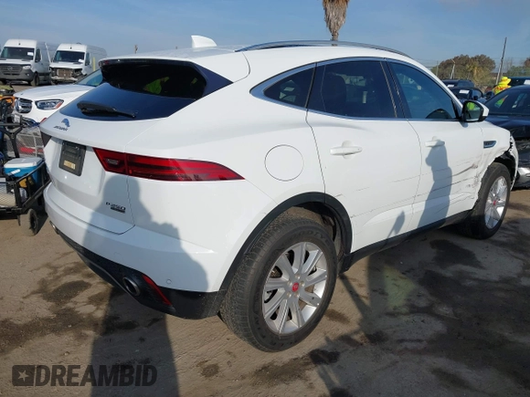 2019 Jaguar E-Pace S with VIN SADFJ2FX1K1Z38954, listed as a IAAI auction lot 41594147 with 58,015 mi miles and . Bid and sale history available at DreamBid. Image 4.