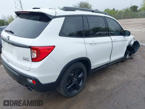 2020 Honda Passport Elite с VIN 5FNYF8H01LB019179, выставлен на аукционе IAAI как лот 42252581 с пробегом 73 307 миль миль и . История ставок и продаж доступна на DreamBid. Изображение 4.