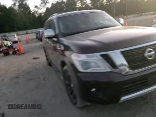 2017 Nissan Armada SV with VIN JN8AY2ND1H9005028, listed as a Copart auction lot 81962194 with 86,682 mi miles and Salvage Title. Bid and sale history available at carsss.com. Image 12.