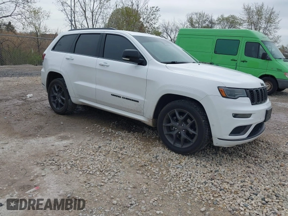 2020 Jeep Grand Cherokee Limited X with VIN 1C4RJFBG2LC242101, listed as a IAAI auction lot 42129240 with 60,479 mi miles and . Bid and sale history available at DreamBid. Image 1.