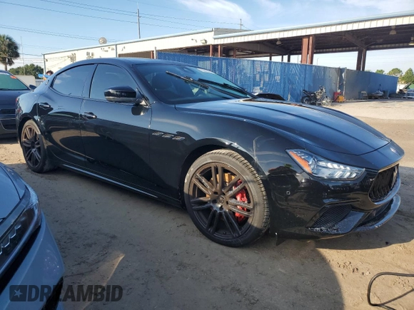 2021 Maserati Ghibli S with VIN ZAM57YSA6M1368667, listed as a Copart auction lot 73985054 with Not provided miles and Salvage title. Bid and sale history available at DreamBid. Image 4.
