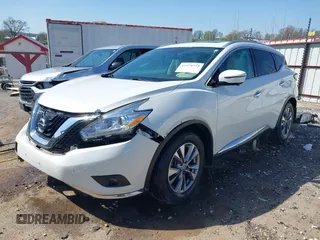2016 Nissan Murano S with VIN 5N1AZ2MH0GN155422, listed as a IAAI auction lot 41979773 with 107,424 mi miles and . Bid and sale history available at carsss.com. Image 2.