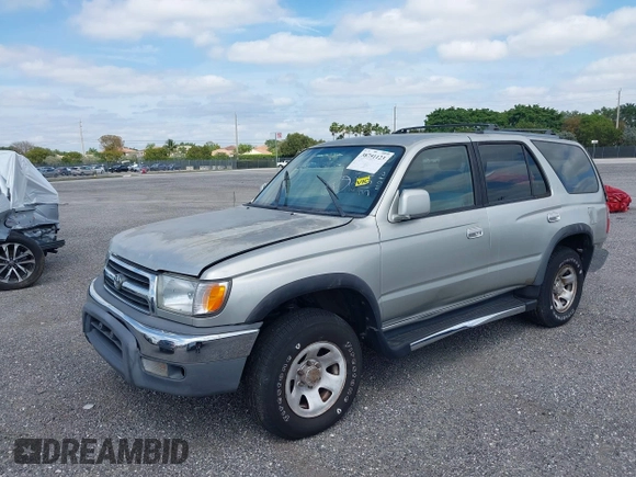 1999 Toyota 4Runner SR5 with VIN JT3GN86R9X0102254, listed as a IAAI auction lot 38751123 with Not Provided miles. Bid and sale history available at carsss.com. Image 2.