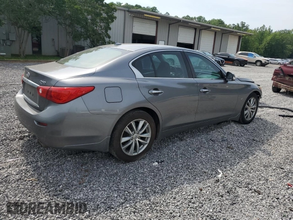 2015 Infiniti Q50 z VIN JN1BV7AR4FM393747, wystawiony jako Copart lot #59735735 z przebiegiem 234 354 mil mil oraz Szkoda całkowita • Salvage title. Historia ofert i sprzedaży dostępna na DreamBid. Obrazek 3.