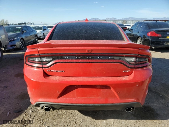 2023 Dodge Charger GT with VIN 2C3CDXHG3PH533191, listed as a Copart auction lot 48811125 with 38,876 mi miles and Salvage Title. Bid and sale history available at carsss.com. Image 6.