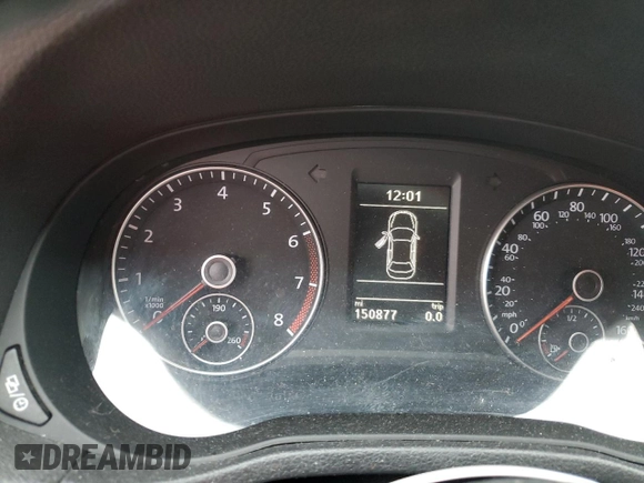 2015 Volkswagen Passat SE with VIN 1VWBS7A32FC078188, listed as a Copart auction lot 57938795 with 150,877 mi miles and Salvage title. Bid and sale history available at DreamBid. Image 9.