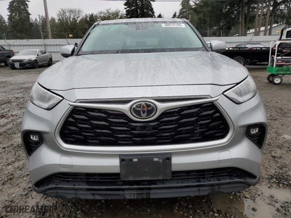 2021 Toyota Highlander L with VIN 5TDBZRBH2MS121847, listed as a Copart auction lot 50075155 with 59,257 mi miles and Salvage Title. Bid and sale history available at carsss.com. Image 5.
