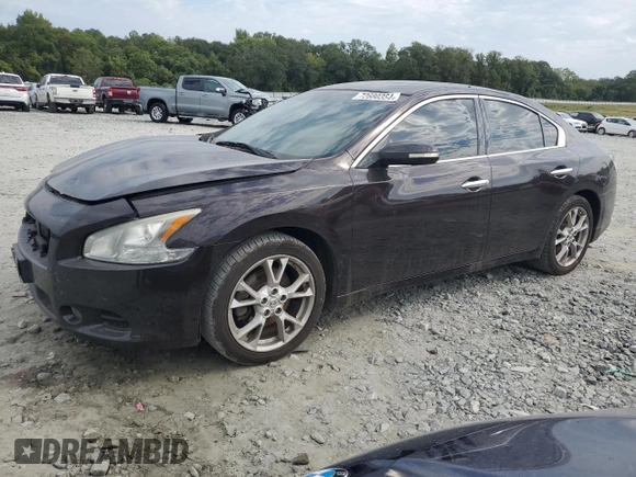 2014 Nissan Maxima S with VIN 1N4AA5AP1EC497162, listed as a Copart auction lot 72680354 with 139,704 mi miles and Salvage title. Bid and sale history available at DreamBid. Image 1.