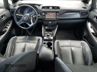 2019 Nissan LEAF SL Plus with VIN 1N4BZ1CP5KC317891, listed as a Copart auction lot 57491825 with 88,841 mi miles and Salvage title. Bid and sale history available at DreamBid. Image 8.