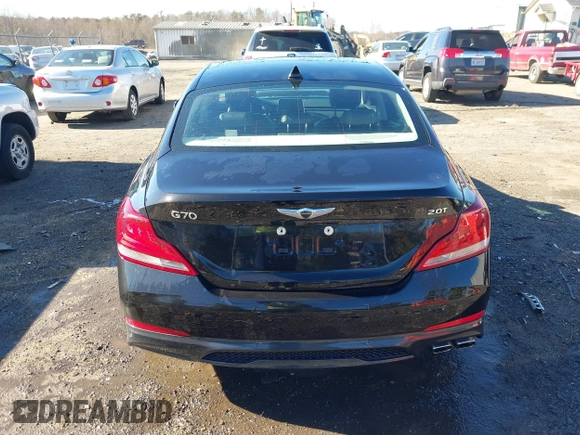 2019 Genesis G70 2.0T Advanced with VIN KMTG34LA0KU032218, listed as a IAAI auction lot 41527763 with 69,501 mi miles. Bid and sale history available at carsss.com. Image 16.
