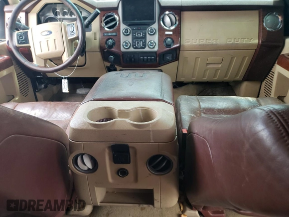 2014 Ford F-250 XL with VIN 1FT7W2BT2EEB50315, listed as a Copart auction lot 61084655 with 268,445 mi miles and Salvage title. Bid and sale history available at DreamBid. Image 8.