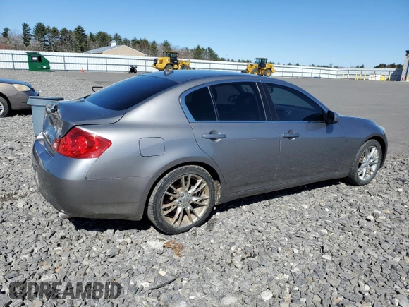 2007 Infiniti G35 Journey with VIN JNKBV61E77M726558, listed as a Copart auction lot 52206864 with 63,670 mi miles and Salvage Title. Bid and sale history available at DreamBid. Image 3.