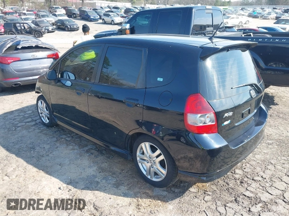 2008 Honda Fit Sport with VIN JHMGD38658S034124, listed as a IAAI auction lot 38975373 with 202,822 mi miles. Bid and sale history available at carsss.com. Image 3.