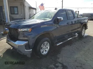 2020 Chevrolet Silverado 1500 LT with VIN 1GCRYDED7LZ312027, listed as a Copart auction lot 57092965 with 42,282 mi miles and Salvage Title. Bid and sale history available at DreamBid. Image 1.