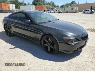 2005 BMW 6 Series 645Ci with VIN WBAEH73445B191713, listed as a Copart auction lot 57841944 with 134,410 mi miles and Clean Title. Bid and sale history available at carsss.com. Image 4.