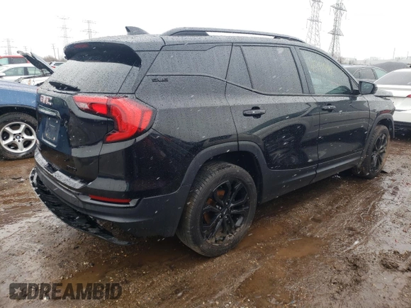 2019 GMC Terrain SLE with VIN 3GKALTEV1KL154647, listed as a Copart auction lot 70748654 with 128,265 mi miles and Salvage Title. Bid and sale history available at carsss.com. Image 3.