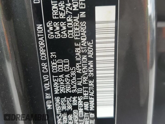 2018 Volvo XC90 Momentum z VIN YV4A22PK5J1197046, wystawiony jako Copart lot #57102435 z przebiegiem 71 987 mil mil oraz Szkoda całkowita • Salvage title. Historia ofert i sprzedaży dostępna na DreamBid. Obrazek 13.