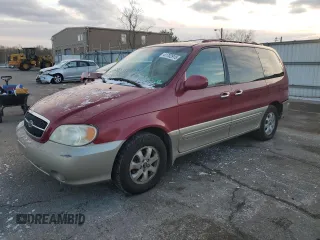 2005 Kia Sedona LX with VIN KNDUP132656725025, listed as a Copart auction lot 41702915 with 158,114 mi miles and Salvage Title. Bid and sale history available at carsss.com. Image 1.