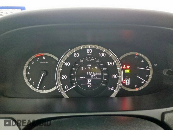 2013 Honda Accord LX z VIN 1HGCR2F33DA264525, wystawiony jako Copart lot #58628805 z przebiegiem 118 763 mil mil oraz Szkoda całkowita • Salvage title. Historia ofert i sprzedaży dostępna na DreamBid. Obrazek 9.