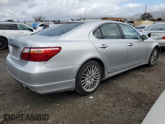 2010 Lexus LS 460 with VIN JTHBL5EF8A5092651, listed as a Copart auction lot 45054185 with 174,439 mi miles and Salvage Title. Bid and sale history available at DreamBid. Image 3.