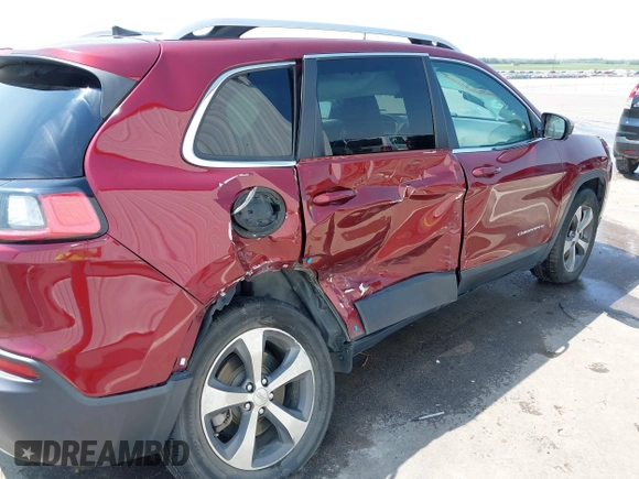 2019 Jeep Cherokee Limited with VIN 1C4PJMDX1KD322345, listed as a IAAI auction lot 42471638 with 36,031 mi miles and . Bid and sale history available at DreamBid. Image 6.