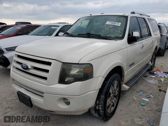 2008 Ford Expedition EL Limited with VIN 1FMFK19538LA14439, listed as a Copart auction lot 77560014 with 207,404 mi miles and Non Repairable. Bid and sale history available at carsss.com. Image 1.