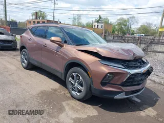 2024 Chevrolet Blazer LT with VIN 3GNKBCR4XRS165349, listed as a IAAI auction lot 42202509 with 17,894 mi miles and . Bid and sale history available at DreamBid. Image 1.