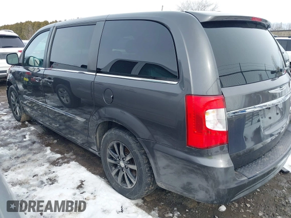 2016 Chrysler Town & Country S with VIN 2C4RC1HG3GR104925, listed as a IAAI auction lot 41682372 with 163,473 mi miles. Bid and sale history available at carsss.com. Image 3.