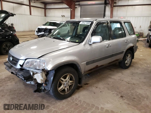 2001 Honda CR-V EX z VIN JHLRD18661C034957, wystawiony jako Copart lot #58427685 z przebiegiem 182 351 mil mil oraz Czysty tytuł • Clean title. Historia ofert i sprzedaży dostępna na DreamBid. Obrazek 1.