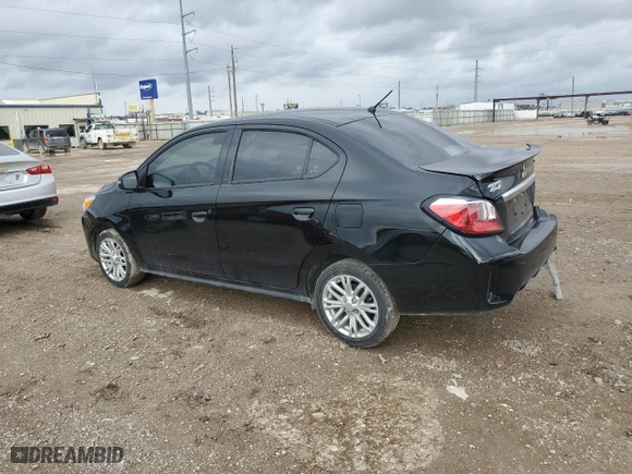 2023 Mitsubishi Mirage G4 SE with VIN ML32FVFJ3PHF06556, listed as a Copart auction lot 85017264 with 34,585 mi miles and Salvage Title. Bid and sale history available at carsss.com. Image 2.