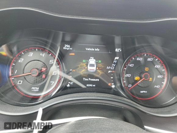 2018 Dodge Charger SXT with VIN 2C3CDXBG9JH337532, listed as a Copart auction lot 52203795 with 82,392 mi miles and Salvage Title. Bid and sale history available at DreamBid. Image 9.