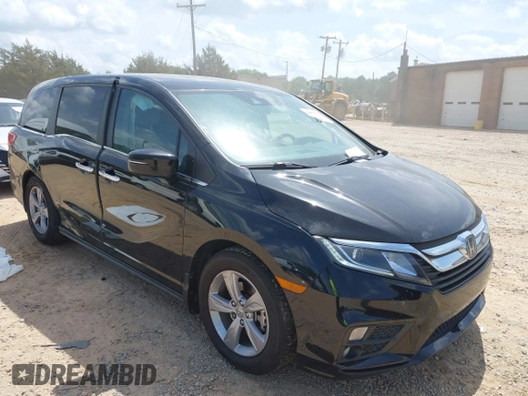 2019 Honda Odyssey EX-L with VIN 5FNRL6H76KB005145, listed as a IAAI auction lot 42075781 with 115,599 mi miles. Bid and sale history available at carsss.com. Image 1.